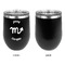 Zodiac Constellations Stainless Wine Tumblers - Black - Single Sided - Approval