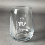 Zodiac Constellations Stemless Wine Glass (Single) (Personalized)