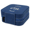 Zodiac Constellations Travel Jewelry Boxes - Leather - Navy Blue - View from Rear