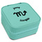 Zodiac Constellations Travel Jewelry Boxes - Leatherette - Teal - Angled View