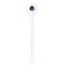 Zodiac Constellations White Plastic 5.5" Stir Stick - Round - Single Stick