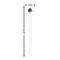 Zodiac Constellations White Plastic 7" Stir Stick - Round - Dimensions