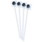 Zodiac Constellations White Plastic Stir Stick - Single Sided - Square - Front