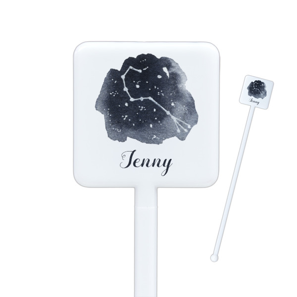 Custom Zodiac Constellations Square Plastic Stir Sticks (Personalized)