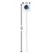 Zodiac Constellations White Plastic Stir Stick - Square - Dimensions