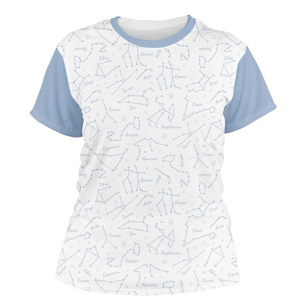 Custom Zodiac Constellations Women's Crew T-Shirt - X Large