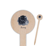 Zodiac Constellations 6" Round Wooden Food Picks - Double Sided (Personalized)