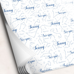 Zodiac Constellations Wrapping Paper Sheets (Personalized)