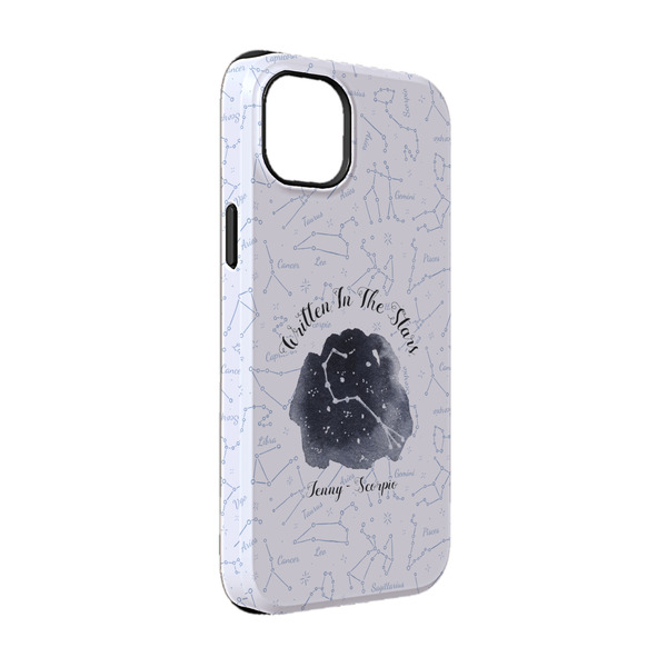 Custom Zodiac Constellations iPhone Case - Rubber Lined - iPhone 14 (Personalized)