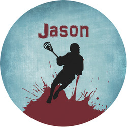 Lacrosse Multipurpose Round Labels - 1" (Personalized)