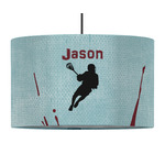 Lacrosse 12" Drum Pendant Lamp - Fabric (Personalized)