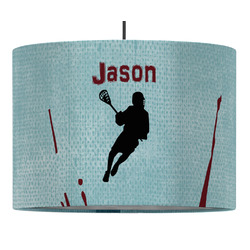 Lacrosse 16" Drum Pendant Lamp - Fabric (Personalized)