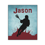 Lacrosse Wood Print - 20x24 (Personalized)