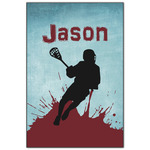 Lacrosse Wood Print - 20x30 (Personalized)