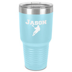 Lacrosse 30 oz Stainless Steel Tumbler - Teal - Single-Sided (Personalized)