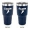 Lacrosse 30 oz Stainless Steel Ringneck Tumblers - Navy - Double Sided - APPROVAL