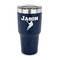 Lacrosse 30 oz Stainless Steel Ringneck Tumblers - Navy - FRONT