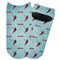 Lacrosse Adult Ankle Socks - Single Pair - Front and Back