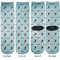 Lacrosse Adult Crew Socks - Double Pair - Front and Back - Apvl