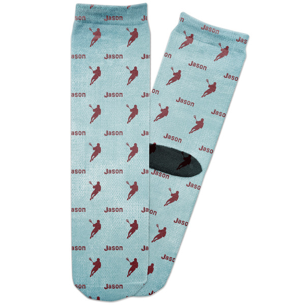 Custom Lacrosse Adult Crew Socks (Personalized)