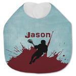 Lacrosse Jersey Knit Baby Bib w/ Name or Text