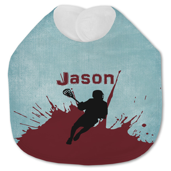 Custom Lacrosse Jersey Knit Baby Bib w/ Name or Text