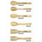 Lacrosse Bamboo Cooking Utensils Set - Single Sided- APPROVAL