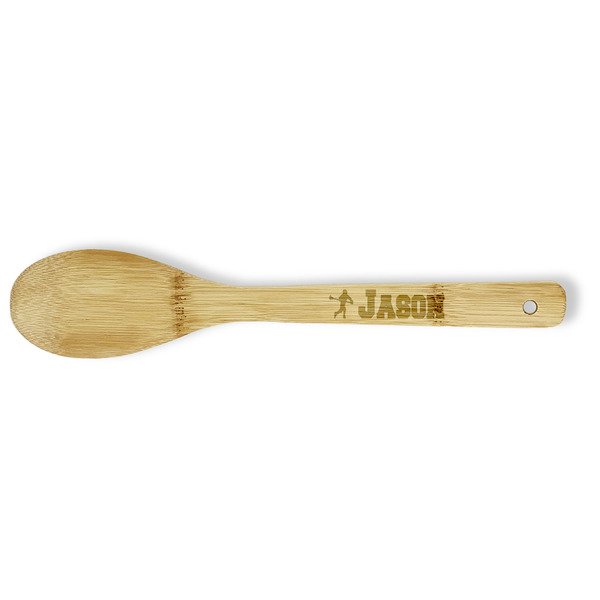 Custom Lacrosse Bamboo Spoon - Double Sided (Personalized)