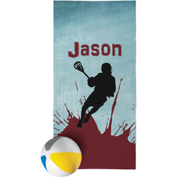 Lacrosse Beach Towel (Personalized)