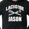 Lacrosse Black Hoodie on Model - CloseUp