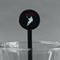 Lacrosse Black Plastic 7" Stir Stick - Round - Main