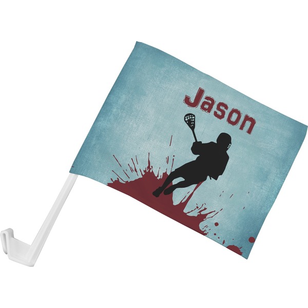 Custom Lacrosse Car Flag - Small w/ Name or Text