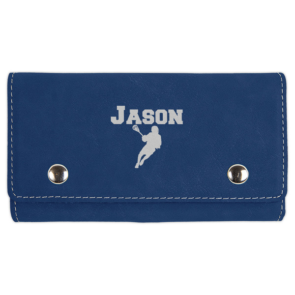 Custom Lacrosse Cards & Dice Set - Navy Blue (Personalized)