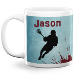 Lacrosse 20 Oz Coffee Mug - White (Personalized)