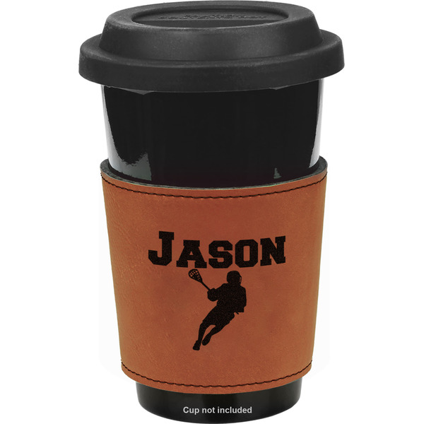 Custom Lacrosse Leatherette Cup Sleeve - Double Sided (Personalized)