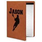 Lacrosse Leatherette Portfolio with Notepad - Small - Single Sided (Personalized)