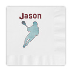 Lacrosse Embossed Decorative Napkins (Personalized)