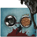 Lacrosse Dog Food Mat - Large w/ Name or Text