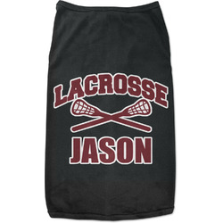 Lacrosse Black Pet Shirt - L (Personalized)