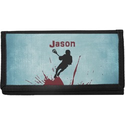 Lacrosse Canvas Checkbook Cover (Personalized)