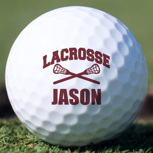 Custom Lacrosse Golf Balls - Titleist Pro V1 - Set of 3 (Personalized)