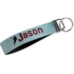 Lacrosse Webbing Keychain Fob - Large (Personalized)