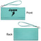 Lacrosse Ladies Wallets - Faux Leather - Teal - Front & Back View