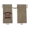 Lacrosse Large Burlap Gift Bags - Front Approval