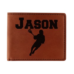 Lacrosse Leatherette Bifold Wallet - Double Sided (Personalized)