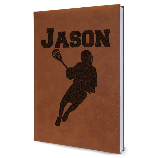 Custom Lacrosse Leather Sketchbook - Large - Single Sided (Personalized)