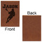 Lacrosse Leatherette Journal - Large - Single Sided - Front & Back View