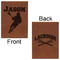 Lacrosse Leatherette Sketchbooks - Large - Double Sided - Front & Back View