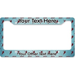 Lacrosse License Plate Frame - Style B (Personalized)
