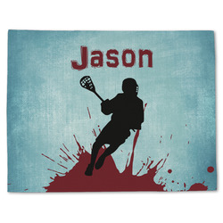 Lacrosse Single-Sided Linen Placemat - Single w/ Name or Text